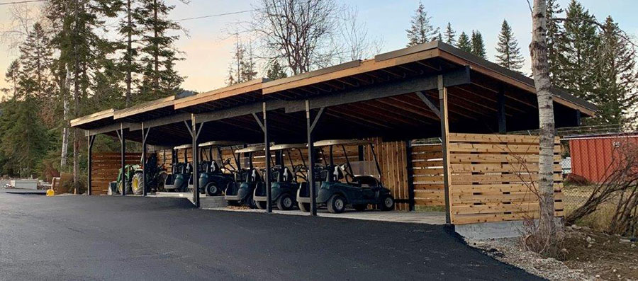 Private Golf Cart Parking