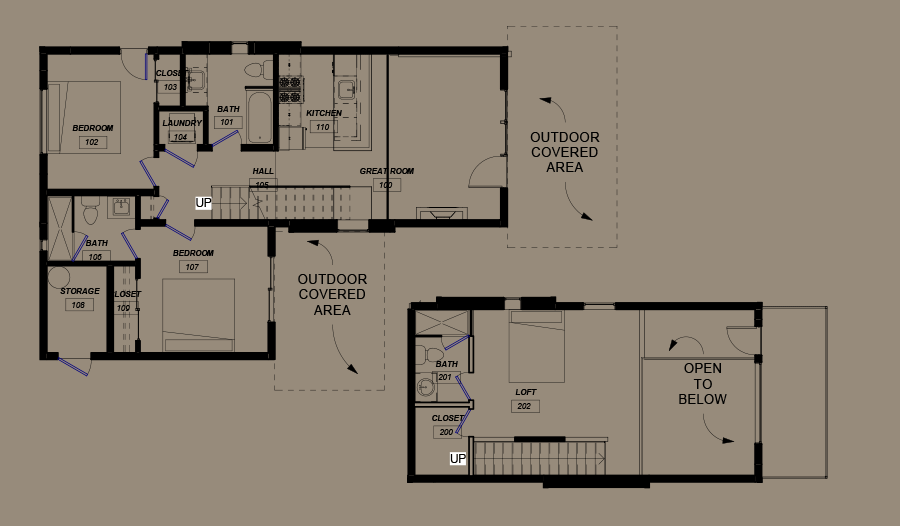 Kintla Floorplan - Level1